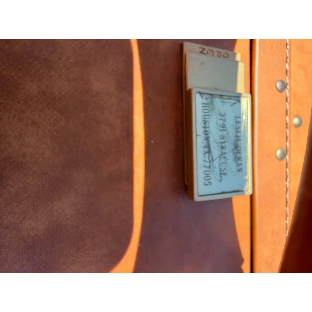 Vintage Large Hartmann Full Leather Suitcase w/ Belting Tan Luggage Travel Case
